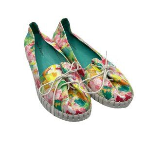 Django & Juliette Haydee Sneaker Womens EU 42/US 10.5 Floral Leather Ballet